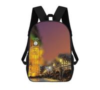 sinyumoney London Night Lights Rucksack Schulrucksack Business Laptoprucksack Unisex Freizeitrucksack Für Teenager Mädchen Jungen Frauen Männer 17inch