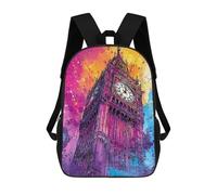 sinyumoney London's Big Ben Clock Tower Art Print Schultaschen, Robuste Business-Laptoptasche Für Männer, Frauen Und Teenager 17inch