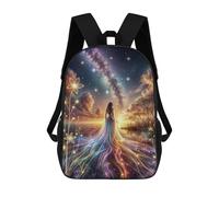 sinyumoney Magic of The Sky Schulrucksack 3D-gedruckter Rucksack Modischer Kinderschulrucksack Jungen Rucksäcke Für Jungen Mittelschüler 17inch