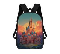 sinyumoney Magical Castle Fantasy Rucksack Freizeitrucksack Schul- Und Arbeitsrucksack Reisetasche Für Männer, Frauen Und Teenager 17inch