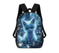 sinyumoney Magical Glowing Fox Rucksack, Wasserabweisend, Reiserucksack, Computertasche Für Teenager, Mädchen, Jungen, Frauen, Männer 17inch
