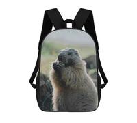 sinyumoney Marmot Eating Schultaschen, Schulranzen, Gymnasium, Hochschule, Rucksack, Reiserucksack Für Männer, Frauen Und Teenager 17inch