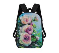 sinyumoney Memories of Summer Roses Rucksack Sekundarstufe Freizeit Reise Schultasche Für Jungen/Mädchen/Teenager 17inch