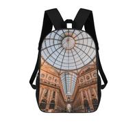 sinyumoney Milan Rucksack Kinder Schultasche Jungen Cartoon 3D-Druck Schüler Schulrucksack Laptop Tagesrucksack Für Jungen Mädchen 17inch