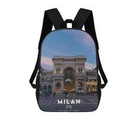 sinyumoney MILAN Schulrucksack, Modischer Schreibwarenrucksack, Wasserdichter Freizeitrucksack Für Männer, Frauen Und Teenager 17inch