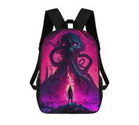 sinyumoney Monster in The Dark Bedruckbarer Kinderrucksack, Schulrucksack Für Erwachsene Und Kinder, Reiserucksack 17inch