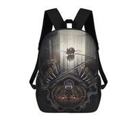 sinyumoney Mouse And Bear Reflection Schulrucksack, Modischer Schreibwarenrucksack, Wasserdichter Freizeitrucksack Für Teenager, Mädchen, Jungen, Frauen Und Männer 17inch