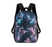 sinyumoney Neon Gridiron Heroes Großer Schulrucksack Für Jungen, Geeignet Für Camping, Outdoor-Abenteuer Und Den Täglichen Gebrauch 17inch
