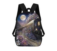 sinyumoney Night Train Romance Schulrucksack, Freizeitrucksack, Schul-, Arbeits- Und Reiserucksack Für Männer, Frauen Und Teenager 17inch
