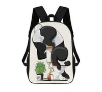 sinyumoney Panda Bear Drinking Toilet Schulrucksack, Business-Laptop-Rucksack, Unisex-Freizeitrucksack Für Damen Und Herren 17inch
