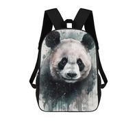 sinyumoney Panda Beauty Watercolor Kinderrucksack Mädchen 3D Schultaschen, Kinderrucksack Kleinkinder Schultasche, Freizeitrucksack Modische Schultasche 17inch