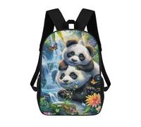sinyumoney Panda Paradise Nature's Wonderland Rucksack Schulrucksack Arbeitsrucksack Laptoprucksack Rucksack Für Jungen/Mädchen/Teenager 17inch