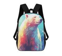 sinyumoney Polar Bear Ice Rucksack Schulrucksack Freizeitrucksack Tagesrucksack Schul-Arbeits-Reiserucksack Für Männer, Frauen Und Teenager 17inch