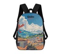 sinyumoney Quito, Ecuador Travel Rucksack Schulrucksack Freizeitrucksack Schul-Arbeits-Reiserucksack Für Jungen/Mädchen/Teenager 17inch