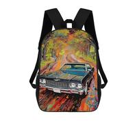 sinyumoney Road Trip Car Art Rucksack, Schulrucksack, Business-Rucksack, Strapazierfähiger Laptoprucksack Für Campus, Outdoor-Aktivitäten, Reisen Und Sport 17inch
