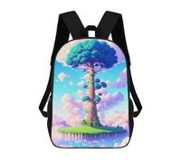 sinyumoney Sky Island with Giant Tree Schulrucksack, Rucksack Für Weiterführende Schulen, Gymnasien, Hochschulen, Reisen Für Jungen/Mädchen/Teenager 17inch