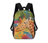 sinyumoney Sleeping Giraffe in Tropical Paradise Rucksack Schule Business Strapazierfähige Laptoptasche Für Jungen/Mädchen/Teenager 17inch