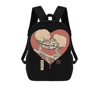 sinyumoney Till Death Do Us Part Schulrucksack, 3D-gedruckte Schultaschen, Laptop-Rucksack Für Jungen Und Mädchen, Für Kinder/Schüler/Erwachsene 17inch