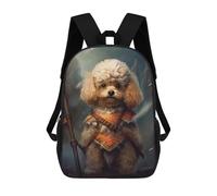 sinyumoney Toy Poodle Viking Großer Schulrucksack Für Jungen - Ideal Für Reisen, Arbeit Und Den Täglichen Gebrauch 17inch