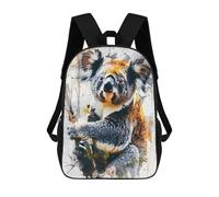 sinyumoney Watercolor Koala Bear Schultaschen Oberstufen-Schultaschen Freizeitrucksack Für Camping, Outdoor-Abenteuer Und Den Täglichen Gebrauch 17inch