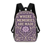 sinyumoney Where Memories Are Made Art Schultaschen Wasserabweisender Reiserucksack Computertasche - Perfekt Für Reisen, Arbeit Und Den Täglichen Gebrauch 17inch