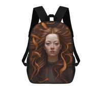 sinyumoney Whispering Winds of Hair Schulrucksack, 3D-gedruckter Kinderrucksack Für Jungen Und Mädchen, Schulrucksack, Reiserucksack 17inch