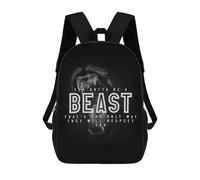 sinyumoney You Gotta Be A Beast Rucksack Schulrucksack Freizeitrucksack Schul-Arbeit Reisetasche - Perfekt Für Reisen, Arbeit Und Den Täglichen Gebrauch 17inch