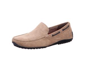 Sioux Callimo Cloud/Night (braun) - sportlicher Slipper - Herrenschuhe Slipper, Braun, leder (velour/hayden) für Herren, beige, Größe 42 ½ EU / 8,5 UK