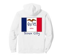 Sioux City Iowa Flagge USA Souvenir Pullover Hoodie