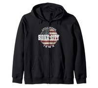 Sioux City Iowa Vintage Amerikanische Flagge Kapuzenjacke