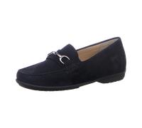 Slipper SIOUX "Cortizia-738-H", Damen, Gr. 38 (UK 5), blau (dunkelblau), Obermaterial: 100% Ziegenveloursleder GOVL. 100% Gummi rubber., Schuhe Slipper (17401500-38) dunkelblau
