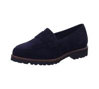 Slipper SIOUX "Meredith-709-H", Damen, Gr. 40 (UK 6 1/2), blau (dunkelblau), Obermaterial: 100% Lammveloursleder LAVL. 100% Gummi rubber., Schuhe Slipper (31836150-40) dunkelblau
