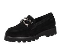Slipper SIOUX "Meredira-751-H", Damen, Gr. 40 (UK 6 1/2), schwarz, Obermaterial: 100% Kalbsveloursleder CAVL. 100% Gummi rubber., Schuhe Slipper (25675864-40) schwarz