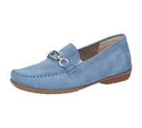 Sioux Damen Slipper Cortizia-737-H-SC, bequem, blau, Größe 38 (UK 5)