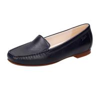 Slipper SIOUX "Zalla", Damen, Gr. 35 (UK 3), blau (dunkelblau), Obermaterial: 100% Lammnappaleder LANA. 100% Gummi rubber., Schuhe Slipper (46569021-35) dunkelblau