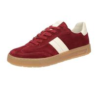 Sneaker SIOUX "Tedroso-DA-717", Damen, Gr. 41 (UK 7), rot (dunkelrot), Obermaterial: 50% Kalbsveloursleder CAVL. 50% Lammnappaleder LANA. 100% Gummi rubber., Schuhe Sneaker (29564010-41) dunkelrot