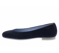Ballerina SIOUX "Villanelle-701", Damen, Gr. 37 (UK 4), blau (dunkelblau), Obermaterial: 100% Ziegenveloursleder GOVL. 100% Gummi rubber., Schuhe Ballerina (69191669-37) dunkelblau