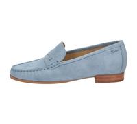Slipper SIOUX "Rosikena-700", Damen, Gr. 39 (UK 5 1/2), blau (hellblau), Obermaterial: 100% Ziegenveloursleder GOVL. 100% Gummi rubber., Schuhe Slipper (65308633-39) hellblau