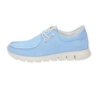 Schnürschuh SIOUX "Mokrunner-D-007", Damen, Gr. 42 (UK 8), blau (hellblau), Obermaterial: 100% Textilmaterial TEXMAT. 100% Gummi rubber., Schuhe Schnürschuh (57023504-42) hellblau