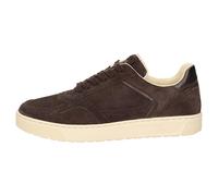 Sneaker SIOUX "Maites sneaker 004", Damen, Gr. 36 (UK 3 1/2), braun (dunkelbraun), Obermaterial: 100% Kalbsveloursleder CAVL. 100% Gummi rubber., Schuhe Sneaker (96864701-36) dunkelbraun