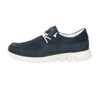 Schnürschuh SIOUX "Mokrunner-D-007", Damen, Gr. 38UK5, blau (dunkelblau), Obermaterial: 100% Ziegenveloursleder GOVL. 100% Gummi rubber., Schuhe Schnürschuh (32767429-38) dunkelblau
