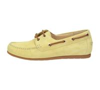 Schnürschuh SIOUX "Simadesa-701", Damen, Gr. 37 (UK 4), gelb, Obermaterial: 100% Kalbsveloursleder CAVL. 100% Gummi rubber., Schuhe Schnürschuh (31360131-37) gelb