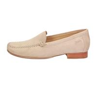 Slipper SIOUX "Campina", Damen, Gr. 39.5 (UK 6), beige, Obermaterial: 100% Ziegenveloursleder GOVL. 100% Gummi rubber., Schuhe Slipper (68853428-39,5) beige