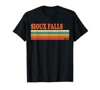 Sioux Falls Sd Vintage-Streifen T-Shirt