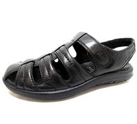 Sioux Herren Lutalo 702 Flat Sandal, Schwarz, 43 UK, EU