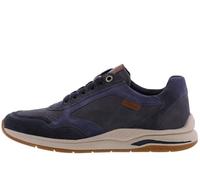 Sneaker SIOUX "Turibio-713-J", Herren, Gr. 42 (UK 8), blau (dunkelblau), Obermaterial: 50% Kalbsveloursleder CAVL. 50% Kalbsnubukleder CANU. 100% Gummi rubber., Schuhe Sneaker (89230239-42) dunkelblau