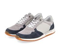 Sneaker SIOUX "Rojaro-718", Herren, Gr. 41 (UK 7), blau (dunkelblau), Obermaterial: 50% Kalbsveloursleder CAVL. 50% Kalbsleder CAL. 100% Gummi rubber., Schuhe Sneaker (56438026-41) dunkelblau