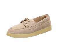 Sioux Damen Schnürschuh Melosana-700 Kalbsveloursleder Beige Gummi-Sohle Gr. 40 (UK 6,5)