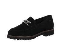 Sioux Meredith Schwarz - Slipper - Damenschuhe Bequeme Ballerina / Slipper, Schwarz, leder (lambsuede), absatzhöhe: 15 mm für Damen, schwarz, Größe 42 ½ EU / 8,5 UK