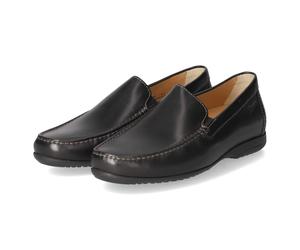 Sioux Mokassins GION - Gr. 44,5 - Schwarz - Glattleder